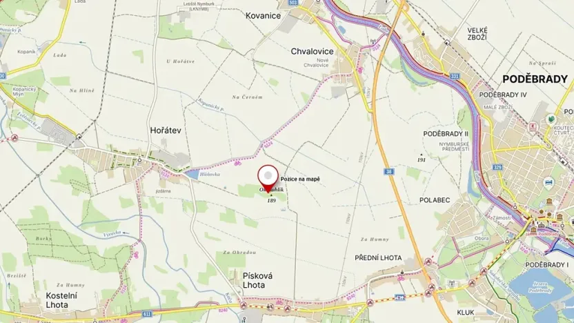 Prodej pozemku, Kovanice, 8552 m2
