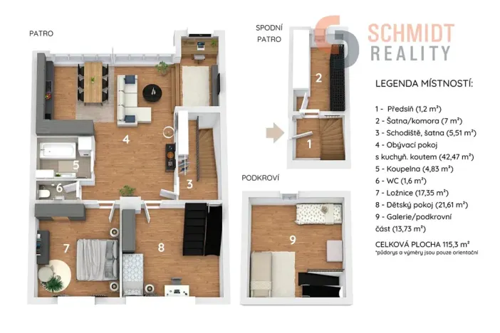 Prodej bytu 4+kk, Brno, Padělíky, 115 m2