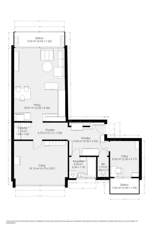 Pronájem bytu 3+kk, Brno - Slatina, Blažovická, 87 m2