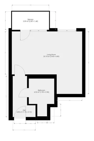 Pronájem bytu 1+kk, Praha - Hostivař, Arnošta Staňka, 32 m2