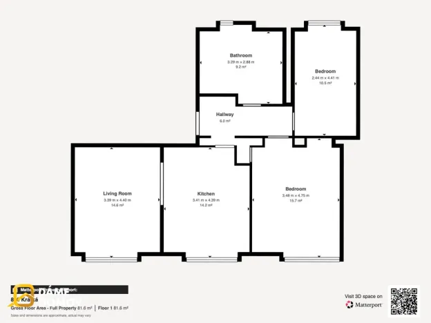Pronájem bytu 3+1, Hulín, Krátká, 77 m2