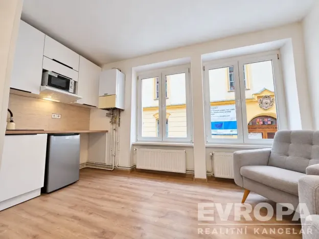 Pronájem bytu 1+kk, Cheb, Hradební, 23 m2