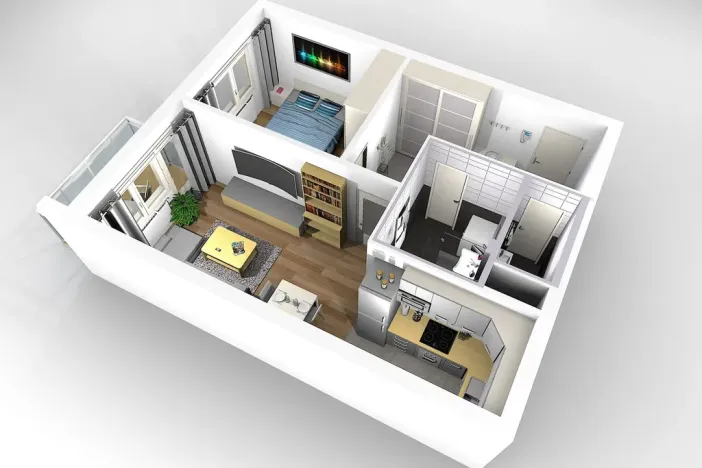 Pronájem bytu 2+kk, Praha - Hostivař, Arnošta Staňka, 45 m2