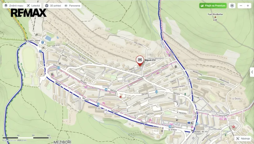 Prodej bytu 2+1, Meziboří, Májová, 57 m2