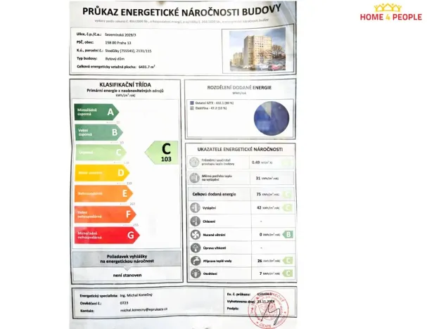 Prodej bytu 2+kk, Praha - Stodůlky, Sezemínská, 46 m2
