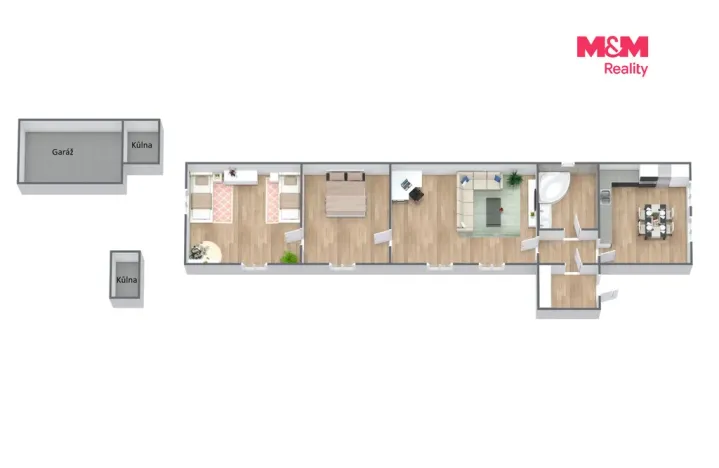Prodej rodinného domu, Bobnice, Průběžná, 108 m2