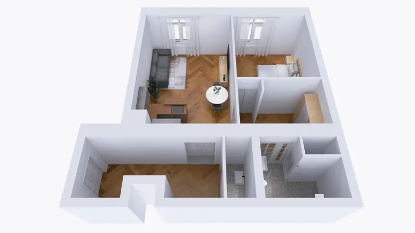 Pronájem bytu 2+kk, Praha - Nové Město, Dlážděná, 72 m2