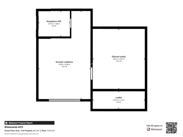 Pronájem bytu 1+1, Chomutov, Březenecká, 33 m2