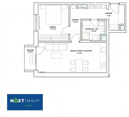 Prodej bytu 2+kk, Brno, Pod Kavkami, 55 m2
