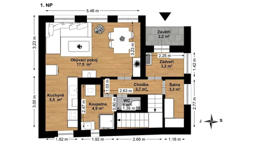Prodej rodinného domu, Ostředek, 86 m2