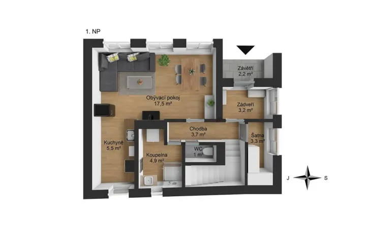Prodej rodinného domu, Ostředek - Třemošnice, 86 m2