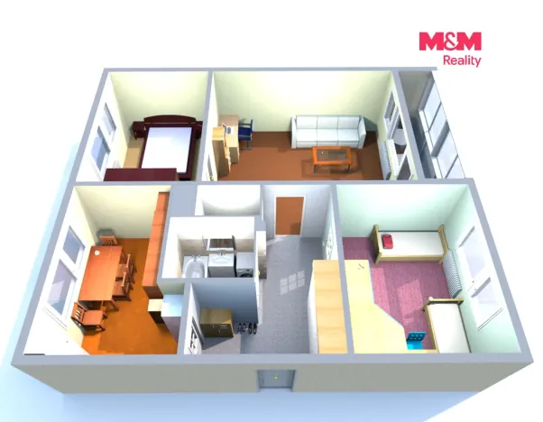 Prodej bytu 3+1, Česká Lípa, Jihlavská, 70 m2