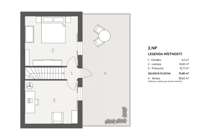 Prodej rodinného domu, Zlín, Příkrá, 124 m2