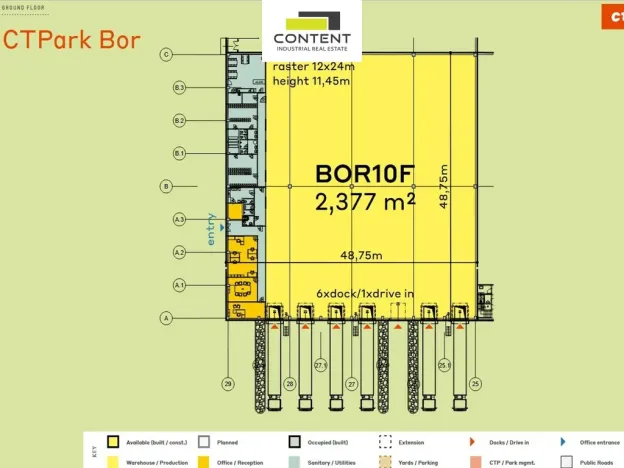 Pronájem výrobních prostor, Bor - Nová Hospoda, 2377 m2