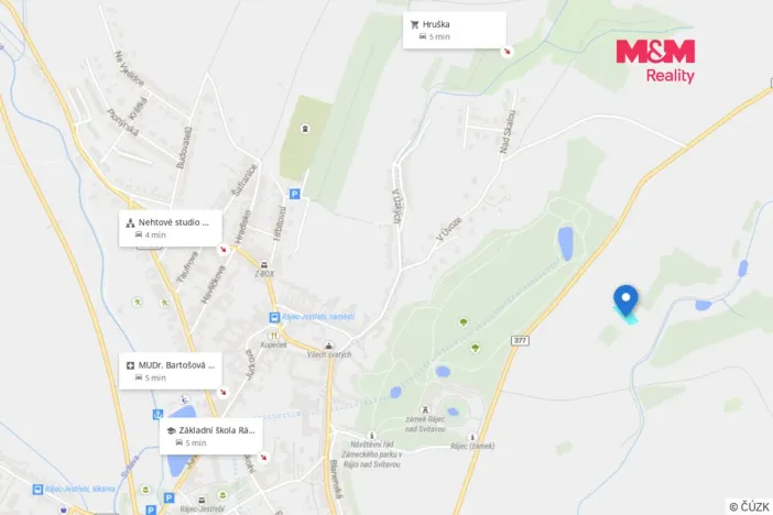 Prodej pozemku pro bydlení, Rájec-Jestřebí - Rájec, 1267 m2