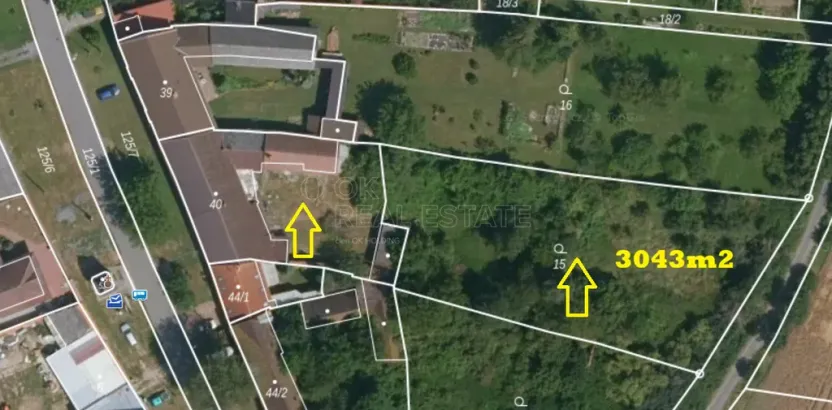 Prodej pozemku pro bydlení, Hulín - Chrášťany, 3043 m2