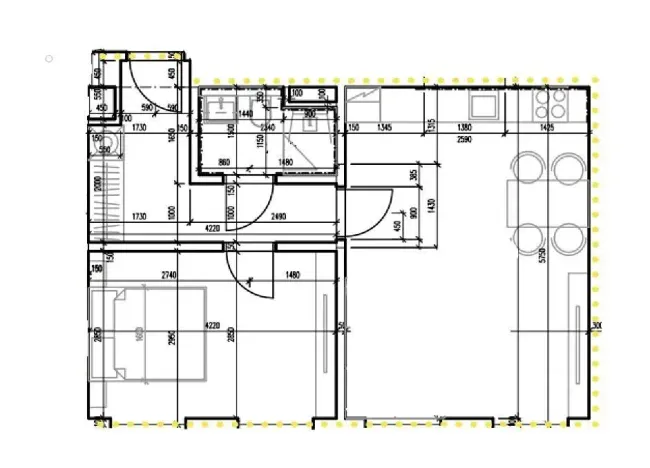Pronájem bytu 2+kk, Praha - Žižkov, Seifertova, 46 m2