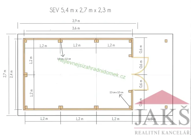 Prodej zahrady, Sušice, 402 m2