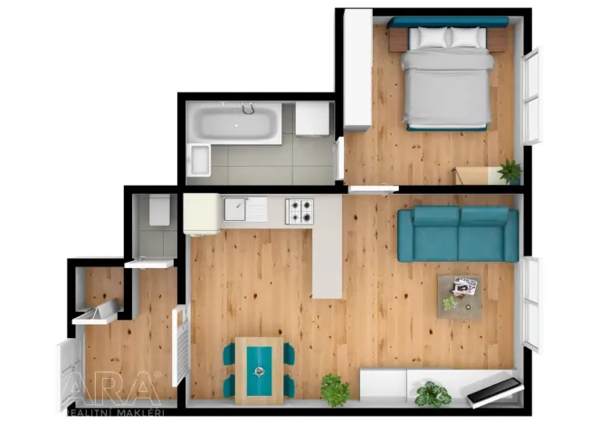 Prodej bytu 2+kk, Praha - Nusle, Lounských, 40 m2