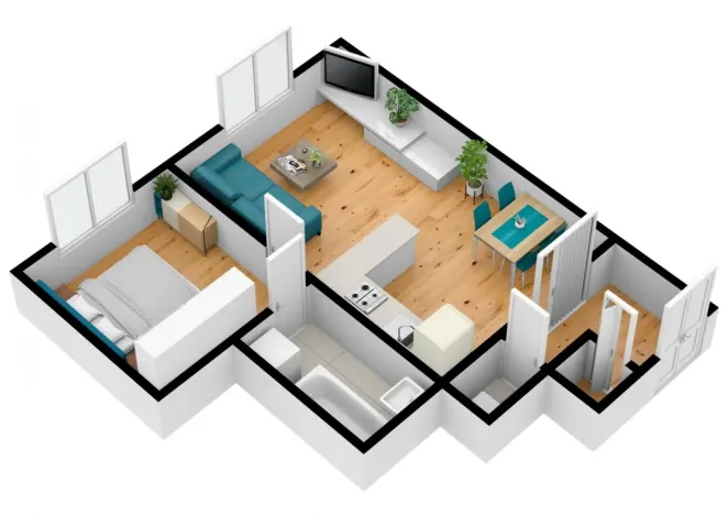 Prodej bytu 2+kk, Praha - Nusle, Lounských, 40 m2