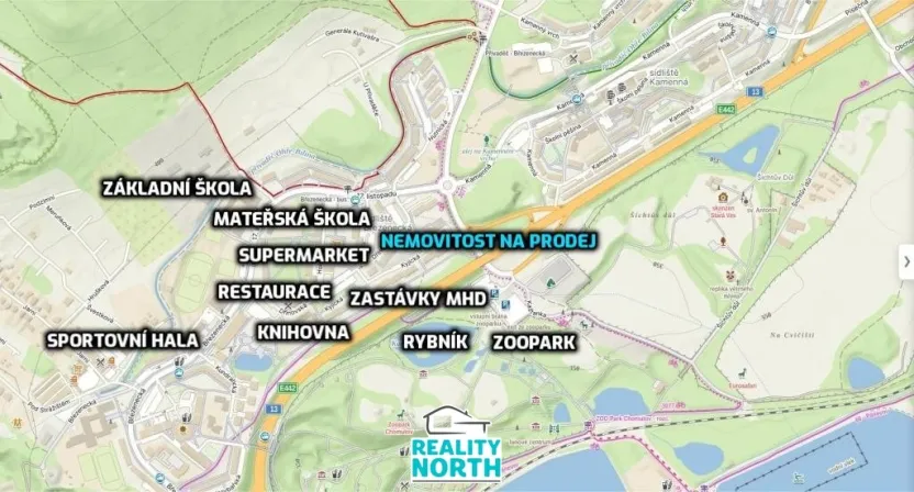 Prodej bytu 2+1, Chomutov, Kyjická, 59 m2