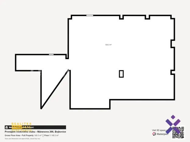 Pronájem komerční nemovitosti, Bojkovice, Mánesova, 150 m2
