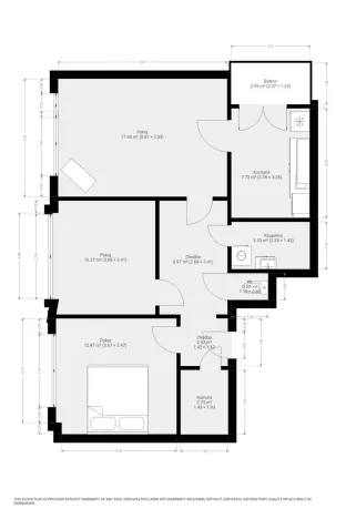 Pronájem bytu 3+1, Brno - Štýřice, Pšeník, 68 m2