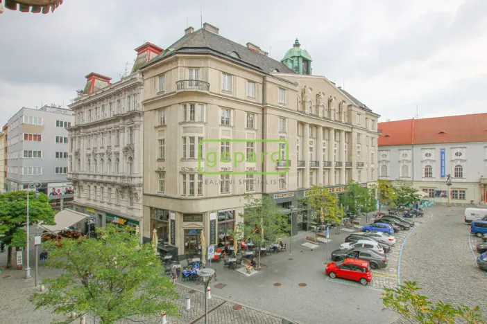 Pronájem kanceláře, Brno, Zelný trh, 63 m2