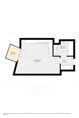 Pronájem bytu 1+kk, Praha - Hostivař, Rižská, 35 m2