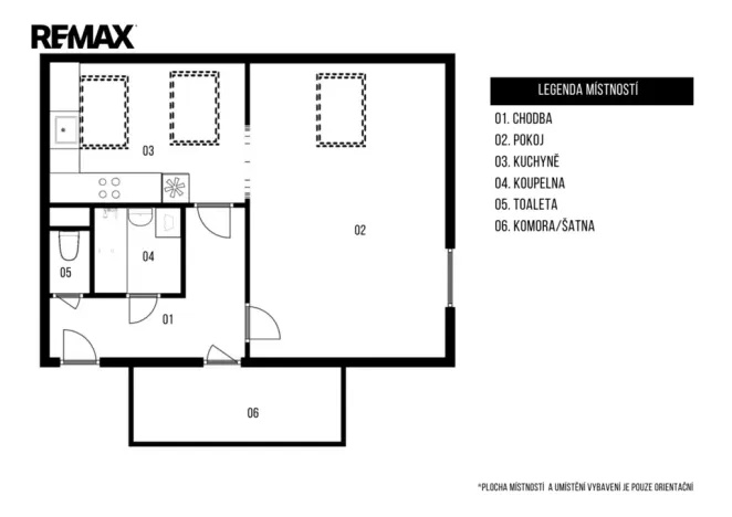 Pronájem bytu 1+1, Nupaky, U Školky, 50 m2