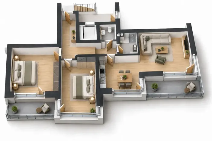 Prodej bytu 3+kk, Loučná pod Klínovcem, 102 m2