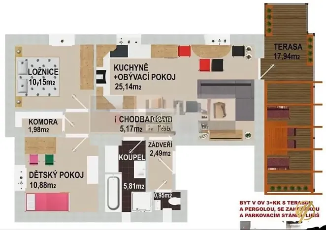 Pronájem bytu 3+kk, Libiš, Za Rybníčkem, 71 m2
