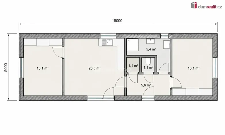 Prodej rodinného domu, Ostrov, 75 m2