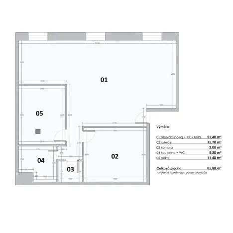 Prodej atypického bytu, Praha - Troja, Povltavská, 86 m2
