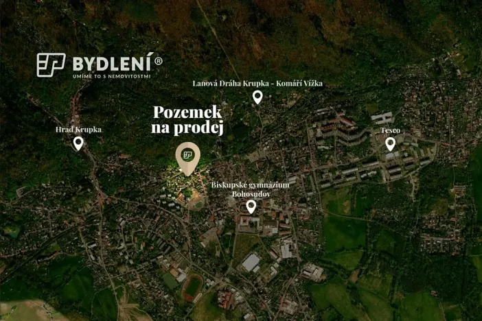 Prodej pozemku pro bydlení, Krupka, Nad Plovárnou, 1117 m2