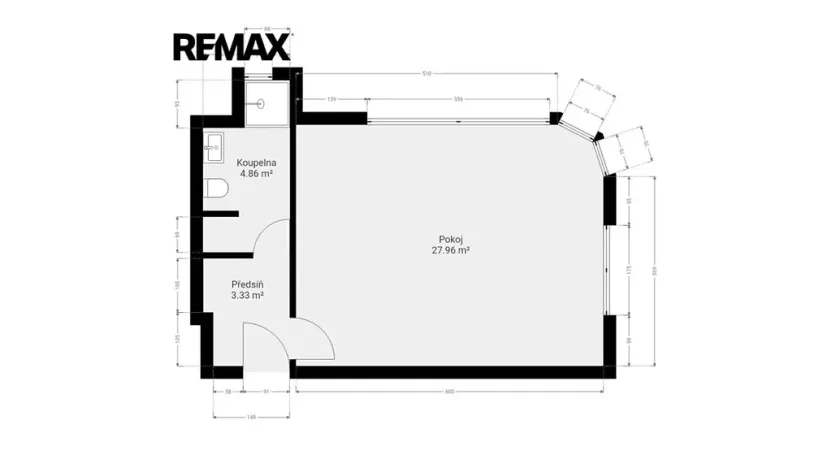 Prodej bytu 1+kk, Praha - Radlice, U Komína, 38 m2