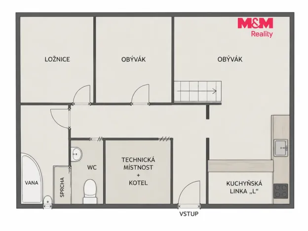 Prodej bytu 4+kk, Horní Lideč, 99 m2