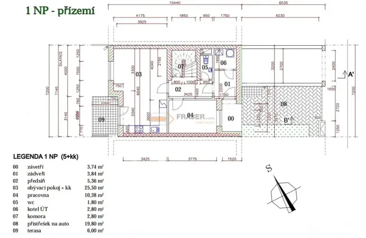 Pronájem rodinného domu, Zlonín, Měšická, 140 m2