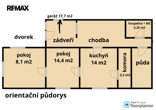 Prodej rodinného domu, Jemnice, Velká brána, 42 m2