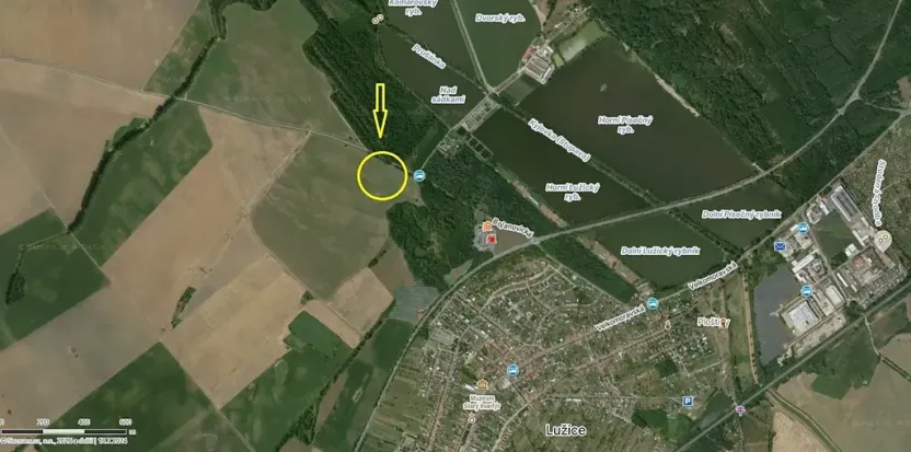 Prodej pole, Lužice, 1022 m2