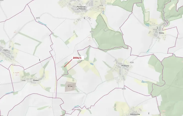 Dražba lesa, Pavlovice u Přerova, 168 m2