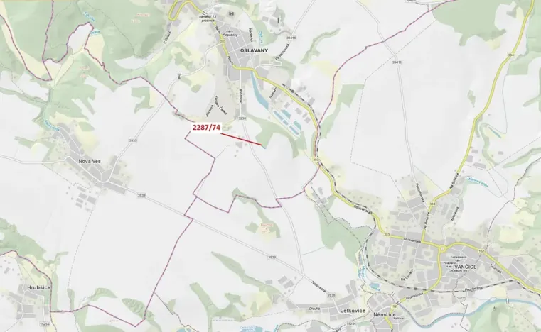 Dražba lesa, Oslavany, 378 m2