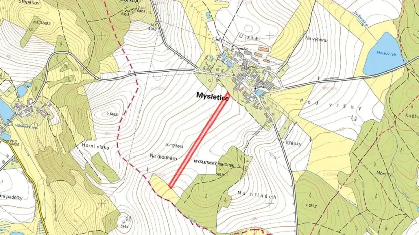 Prodej pole, Mysletice, 13776 m2