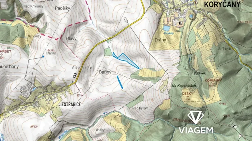 Prodej podílu pole, Koryčany, 1974 m2