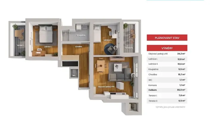 Prodej bytu 3+kk, Praha - Kobylisy, Nad Šutkou, 66 m2