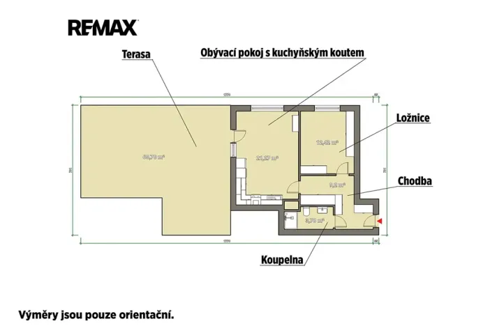 Prodej bytu 2+kk, Horoměřice, Žižkova, 47 m2