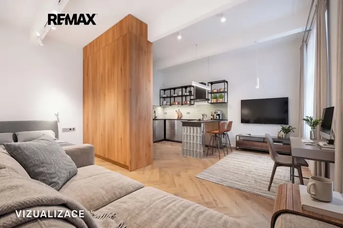 Pronájem bytu 1+kk, Praha - Vršovice, Holandská, 45 m2