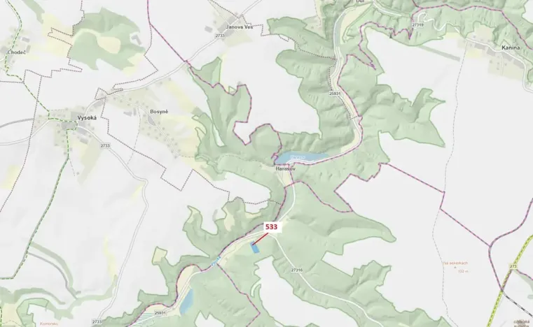 Dražba lesa, Nebužely, 6701 m2