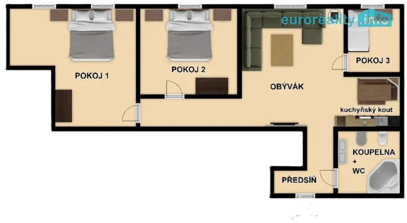 Pronájem bytu 4+kk, Plzeň, Zbrojnická, 102 m2