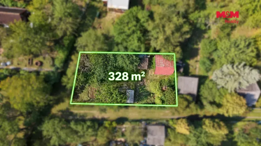 Prodej zahrady, Olomouc - Slavonín, 328 m2
